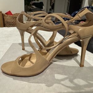 Jimmy Choo Ivette Nude 37.5
